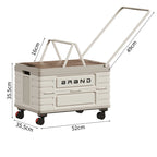 360° Rotating Foldable Storage Cart – Heavy-Duty.