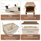 360° Rotating Foldable Storage Cart – Heavy-Duty.