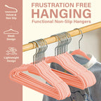 Lux Decor Velvet Hangers 30/50 Pack – Premium Non-Slip Heavy Duty Hangers with 360° Swivel Hook for Clothes & Coats