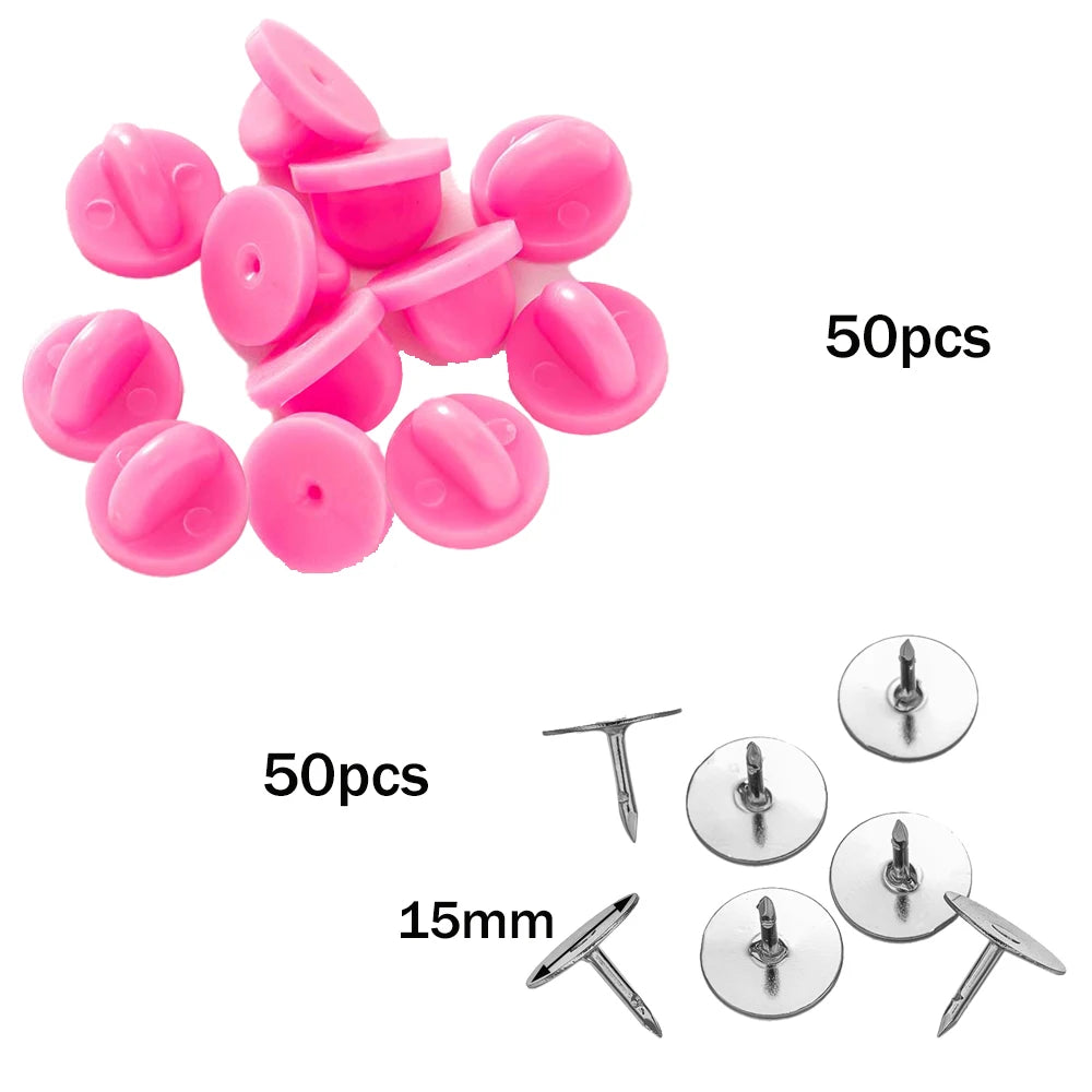 100pcs PVC Rubber Pin