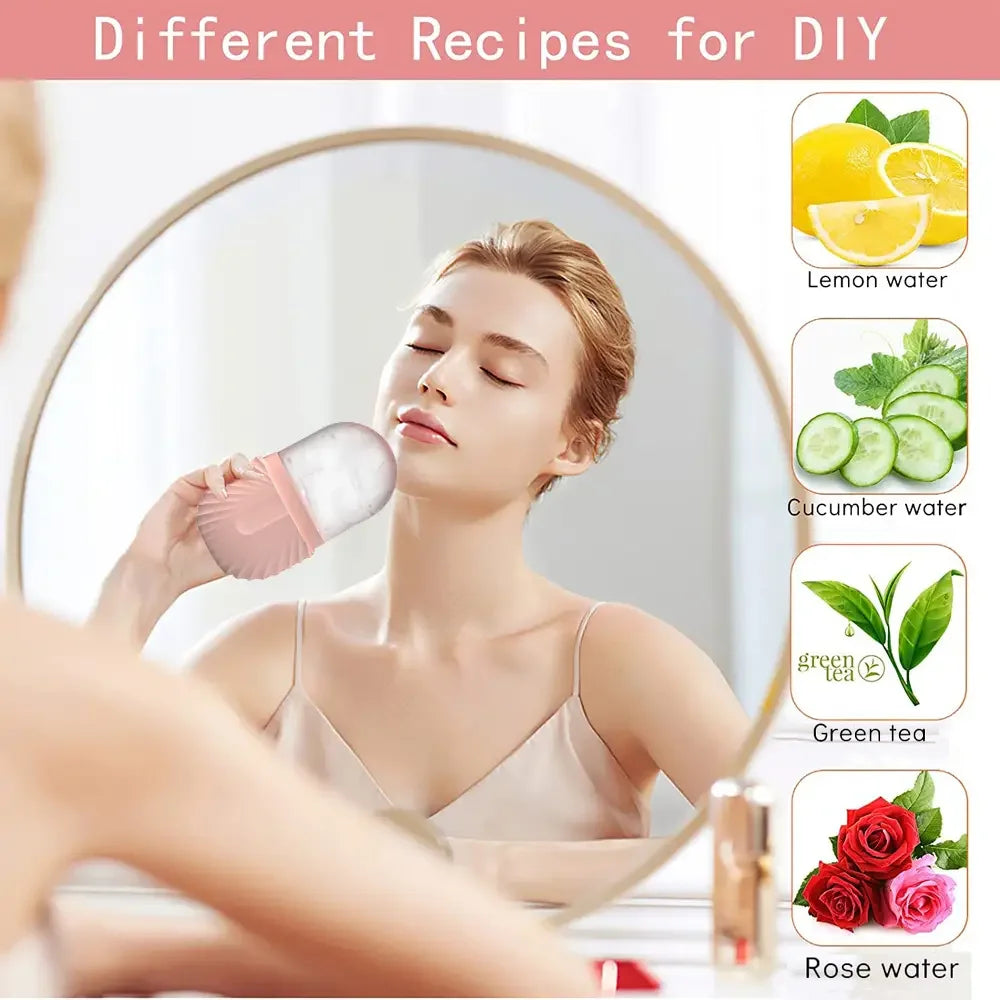 Stainless Steel Facial Roller Skincare Set