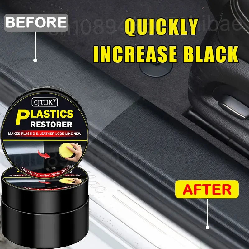 Back‑to‑Black Car Plastic & Leather Restorer – Gloss Finish