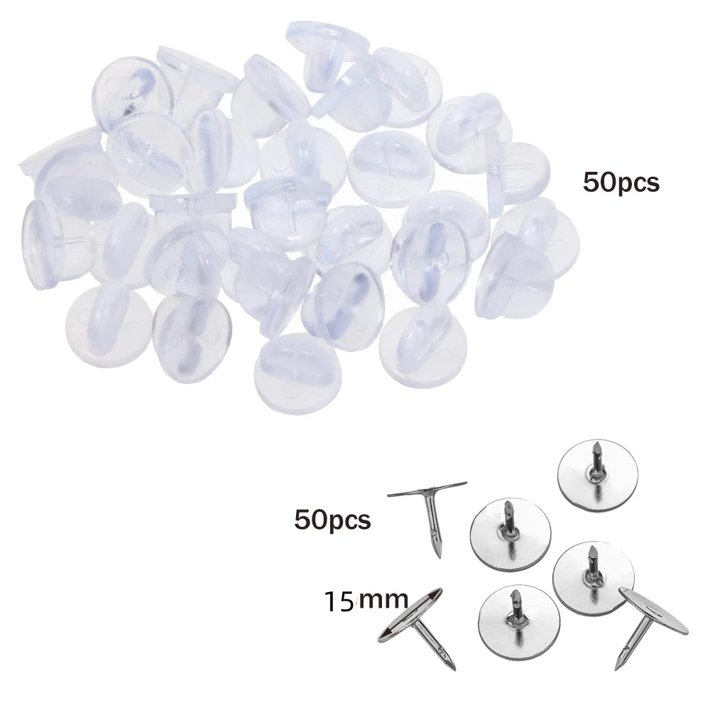 100pcs PVC Rubber Pin
