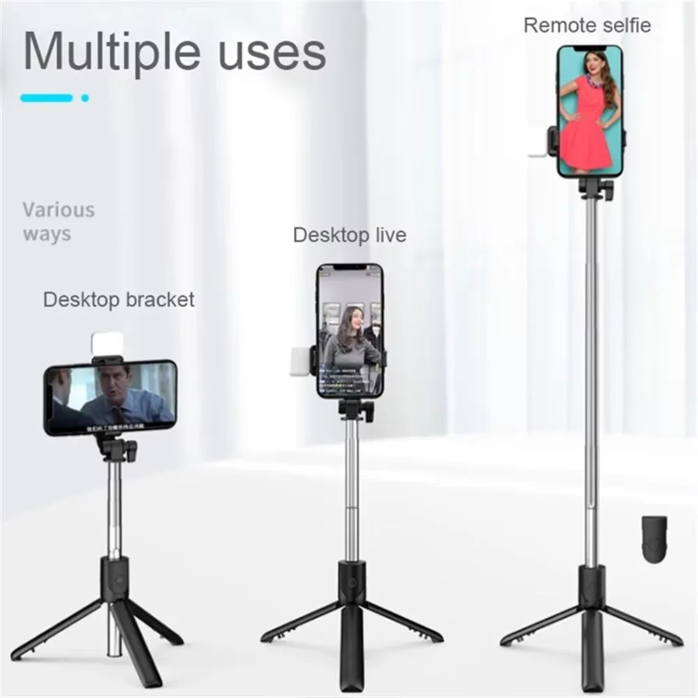 Selfie Stick Tripod Bluetooth Remote