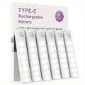 Under Cabinet Lights 6 Pack Motion Sensor Light Indoor LED USB-C Rechargeable Battery Operated Stick-On Light