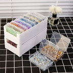 Cable Organizer Boxe Set with 7 Transparent Storage Boxes