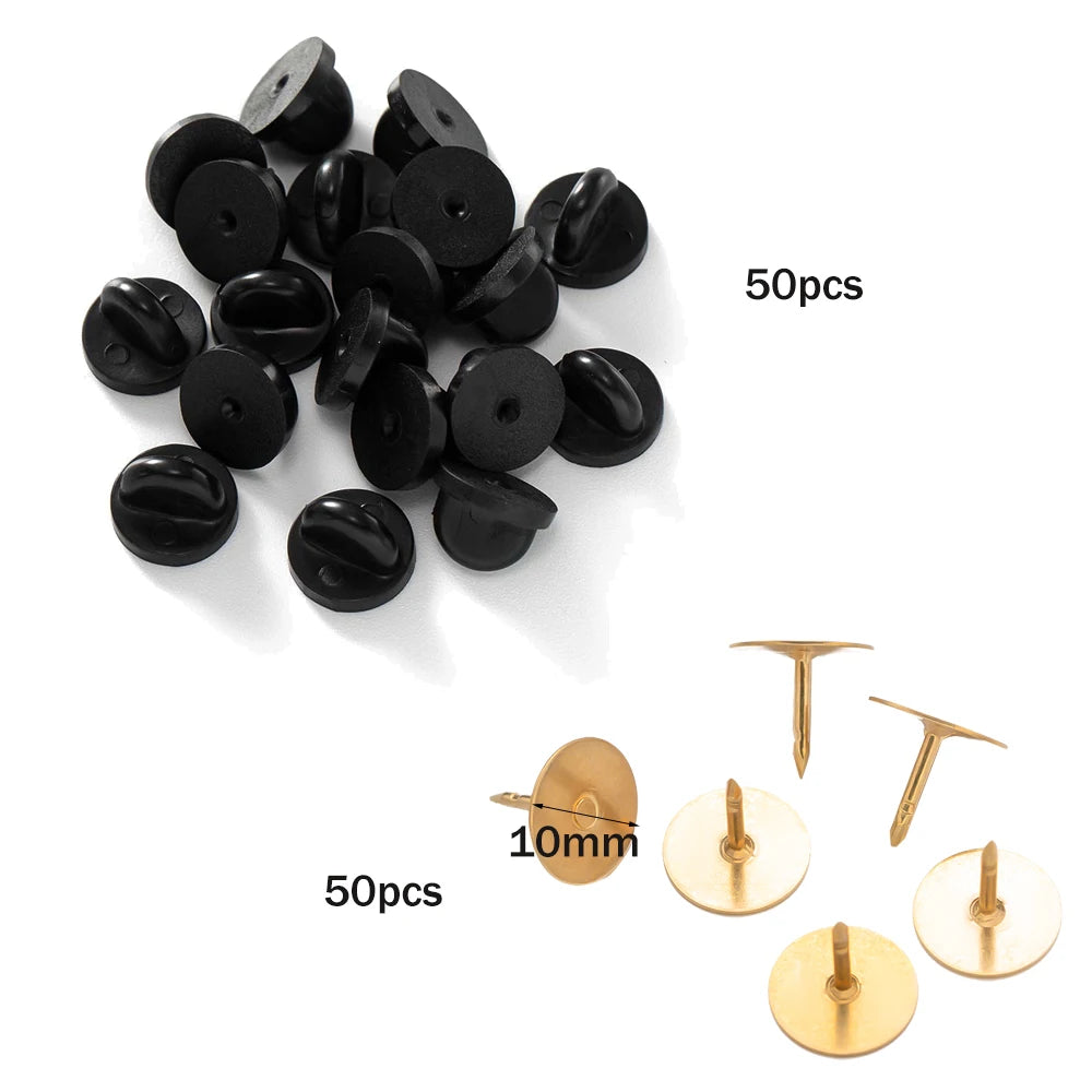 100pcs PVC Rubber Pin