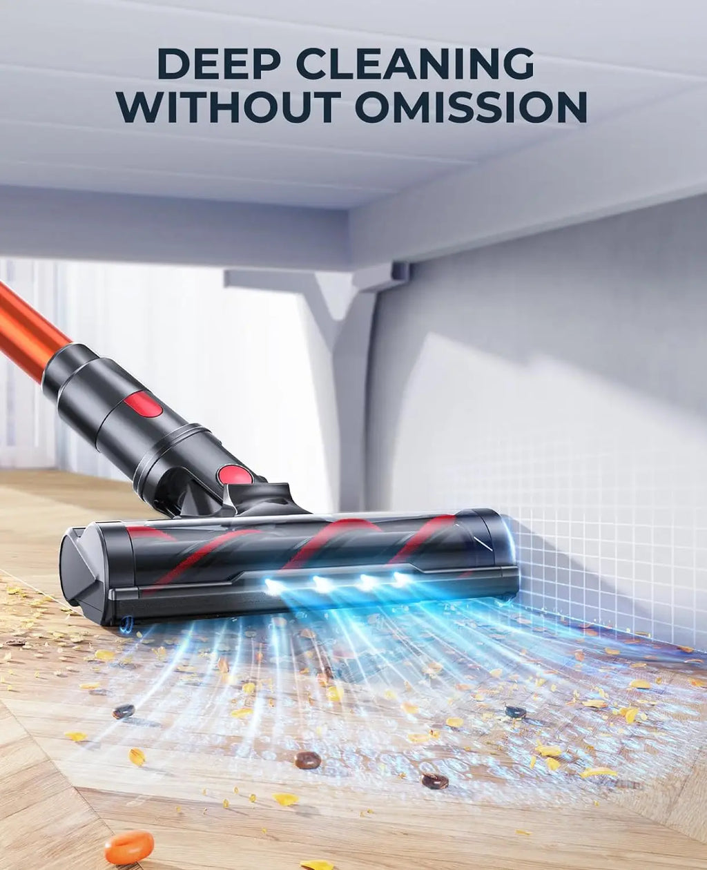 Laresar Elite 8 Cordless Vacuum Cleaner Handheld  with 450W  Detachable Battery
