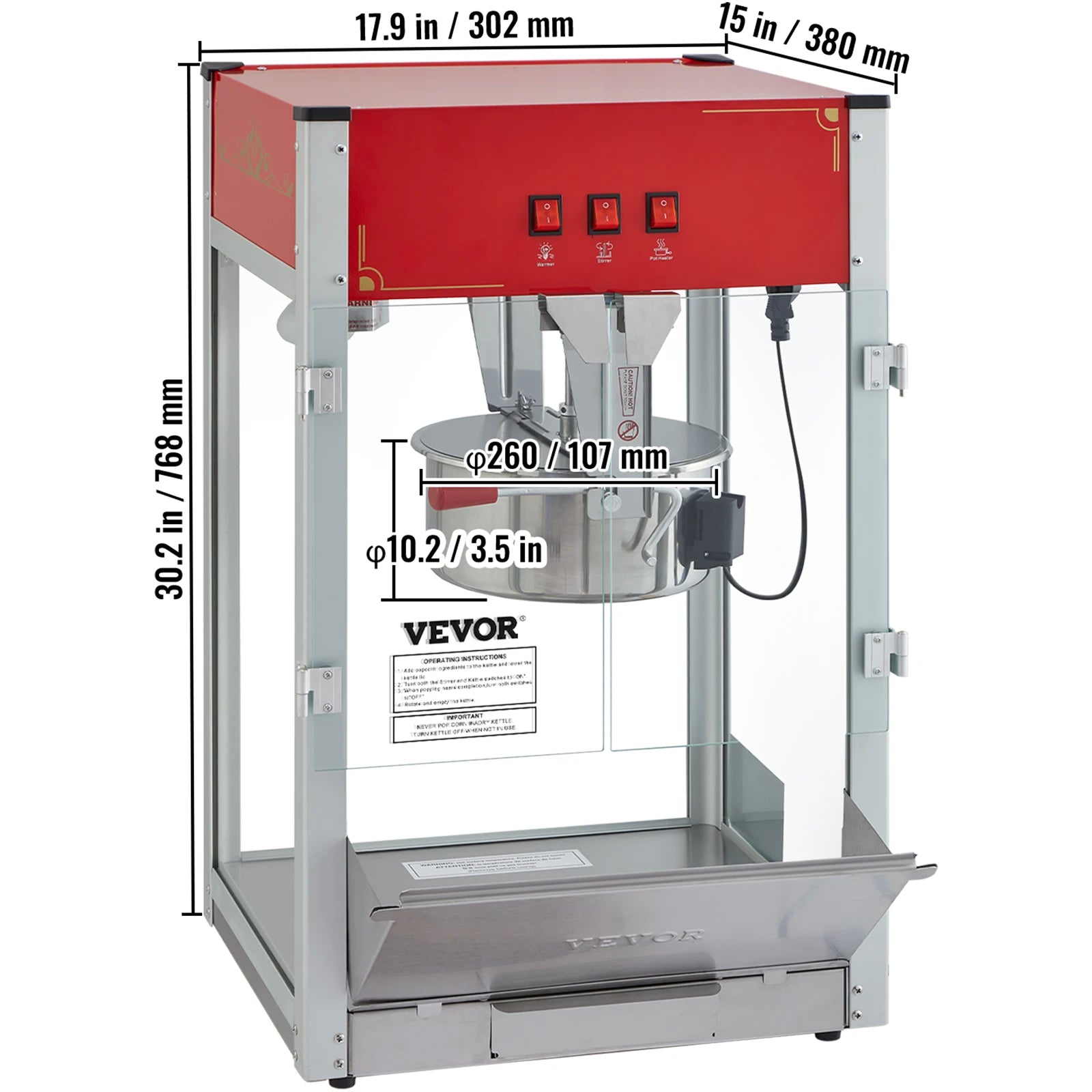 SucceBuy Electric Popcorn Maker
