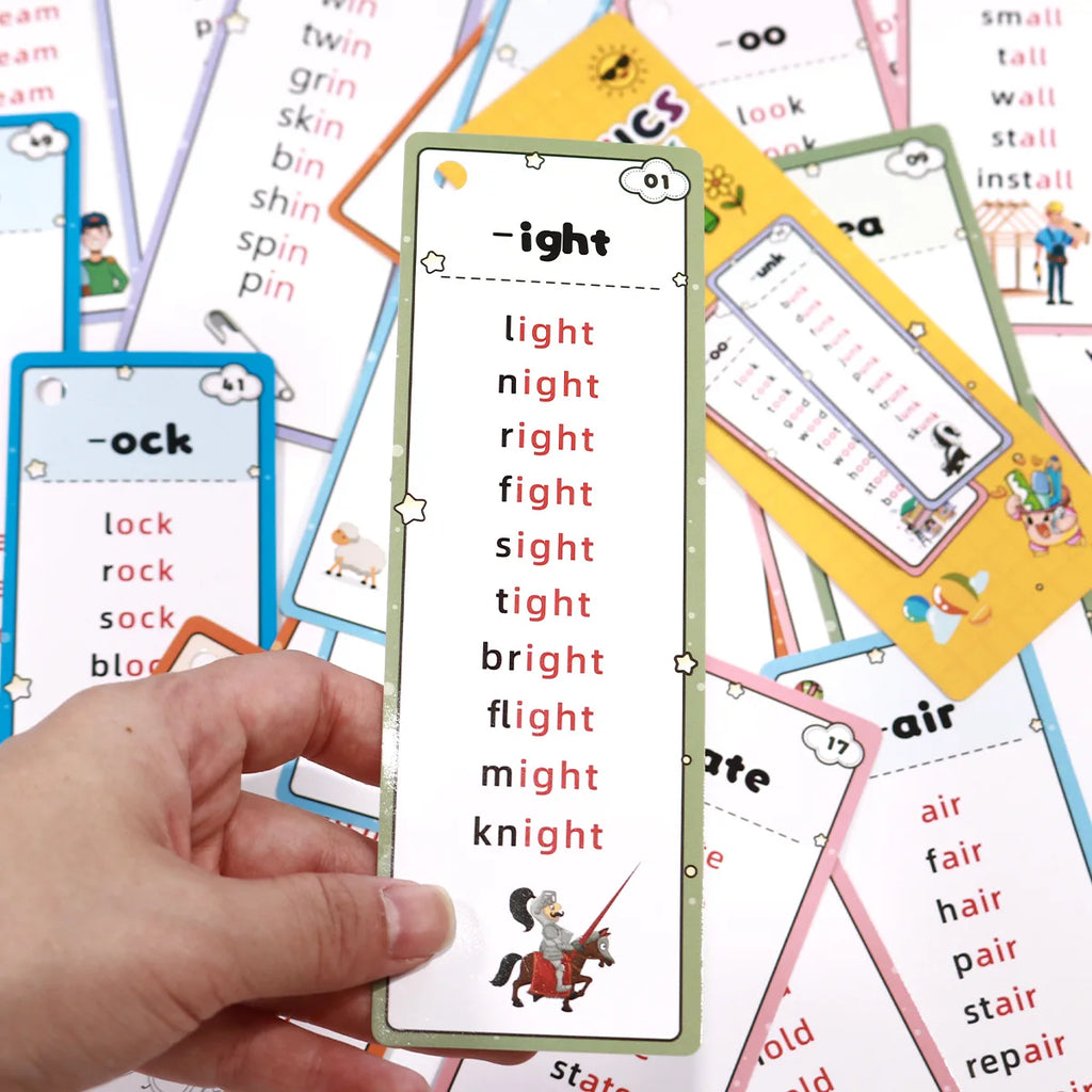 31 Sheet Flash Card Set w/600 Words or Natural Phonics