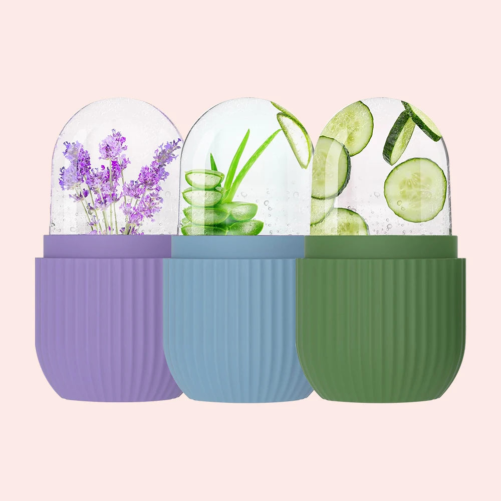 Reusable Silicone Face Ice Mask Mold