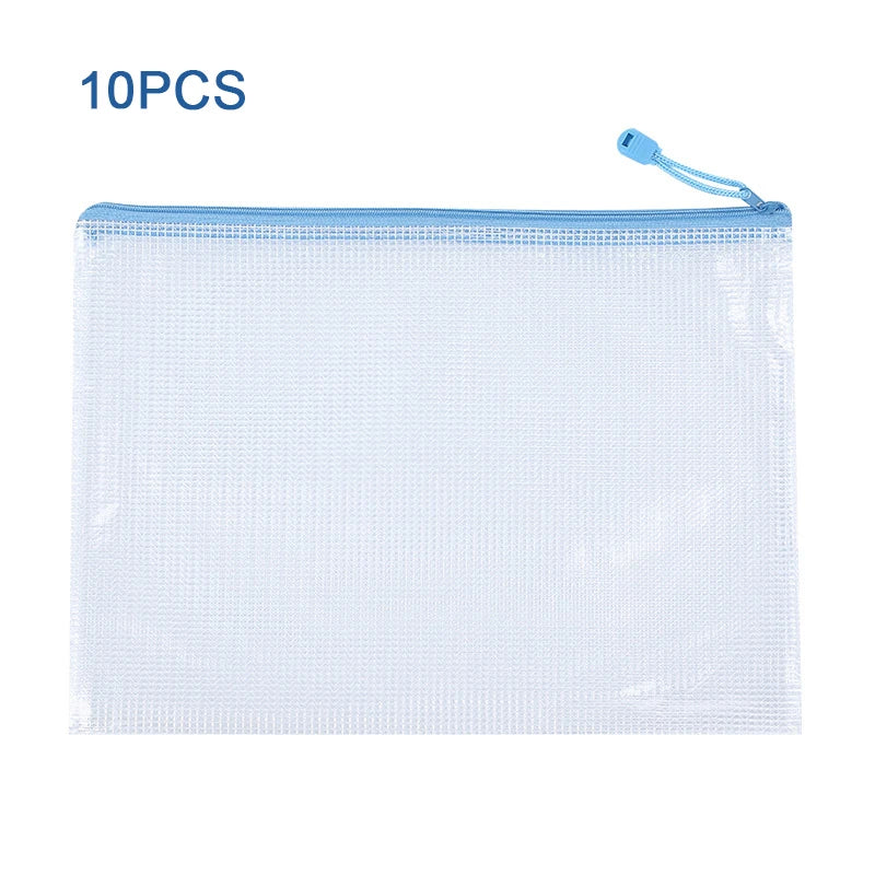 10Pcs Mesh Zipper Pouch