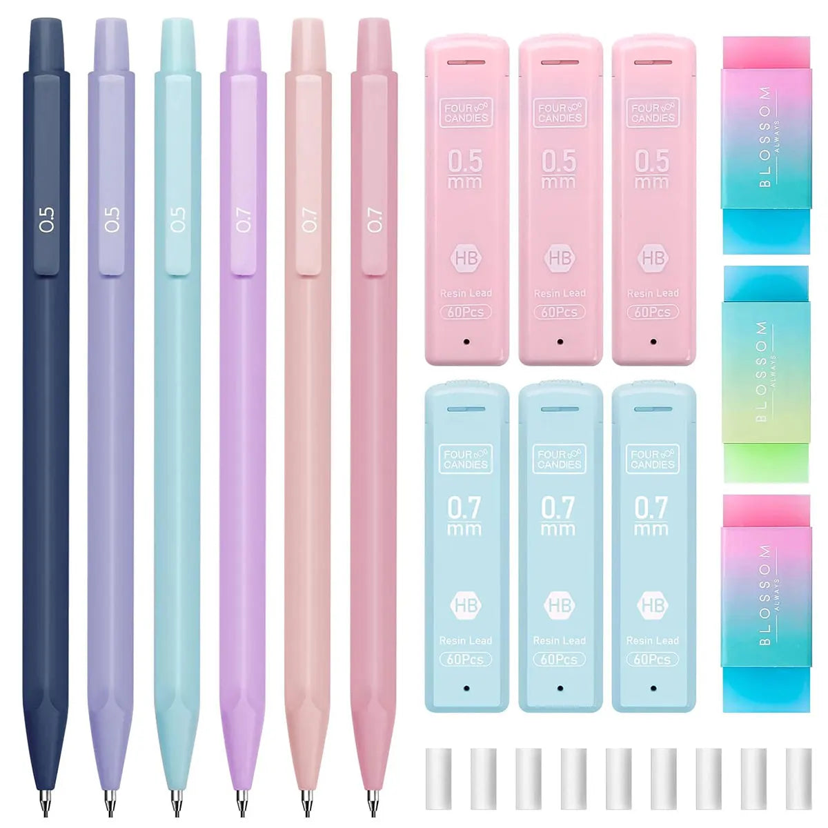 Pastel Mechanical Pencil - Set of 6