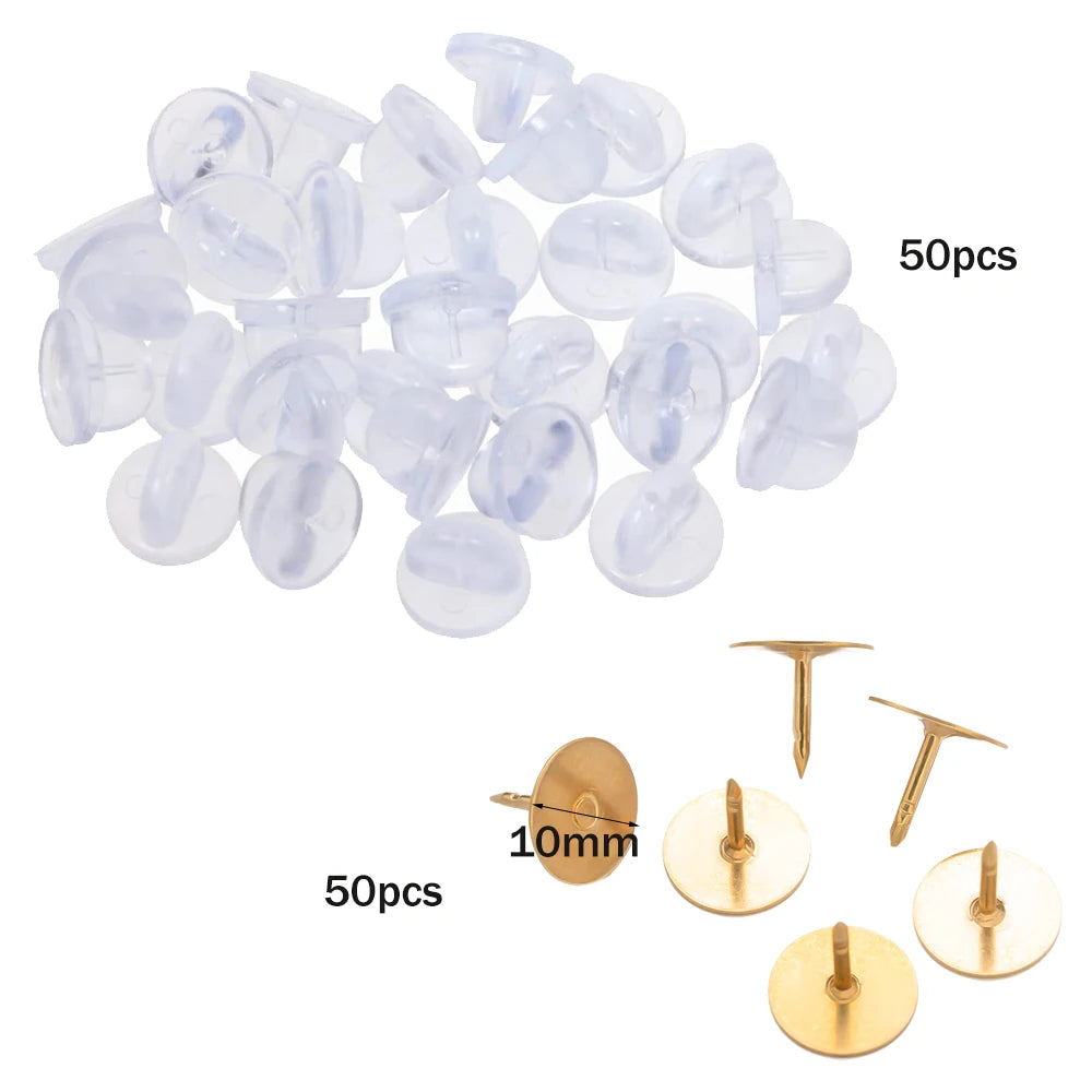 100pcs PVC Rubber Pin