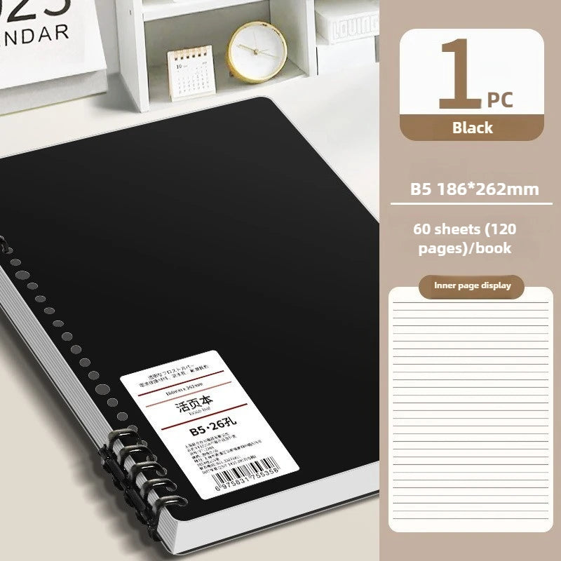 60-Sheet B5 Vintage High Aesthetic Notebook Loose