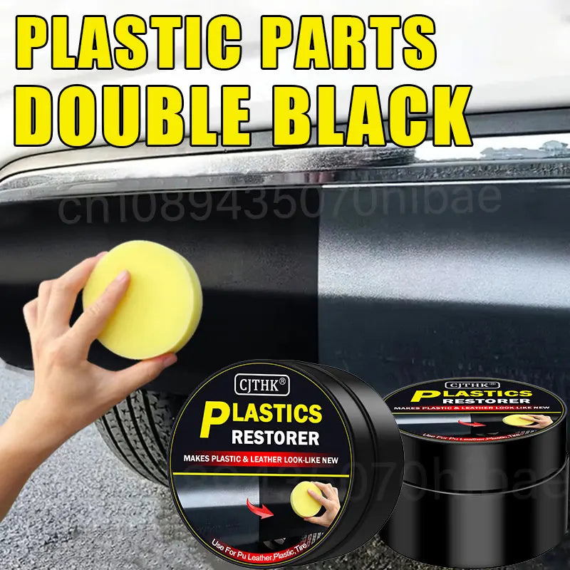 Back‑to‑Black Car Plastic & Leather Restorer – Gloss Finish