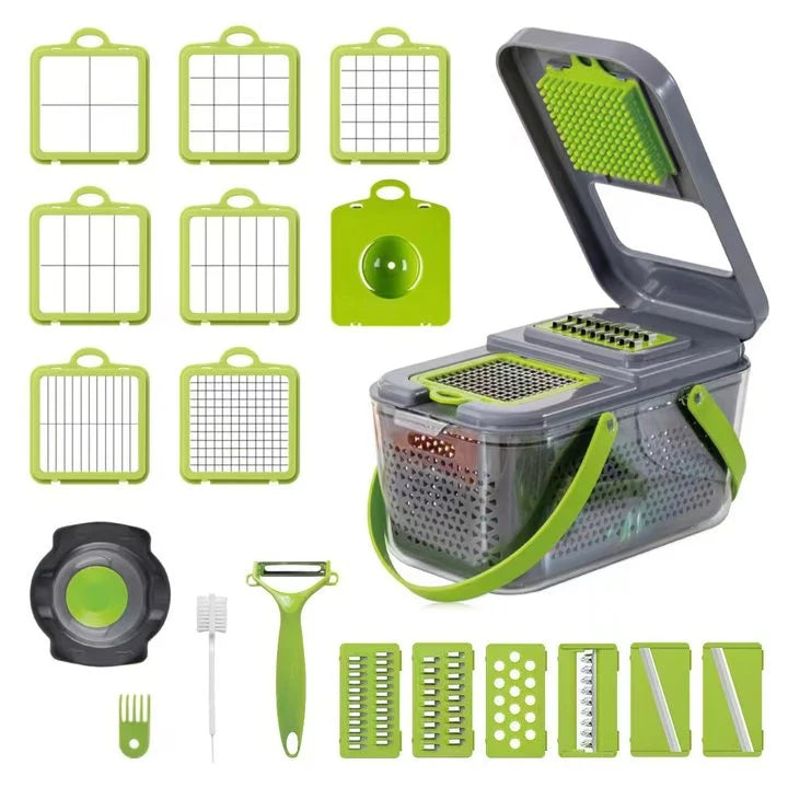 22 in 1 Vegetable Chopper with Stainless Steel Blade