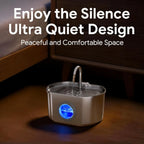 Stainless Steel Cat Water Fountain Stainless Steel: 73oz/2.2L