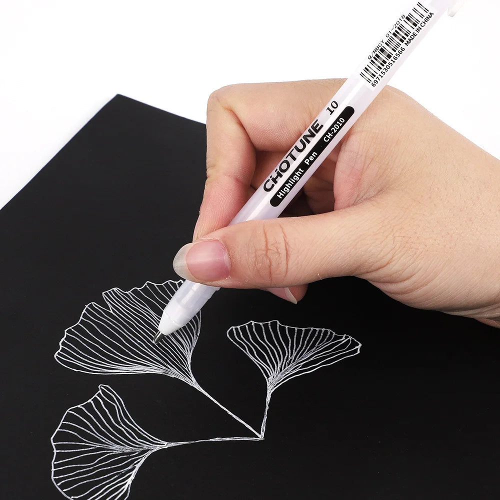 3PCS White Gelly Roll Gel Pens