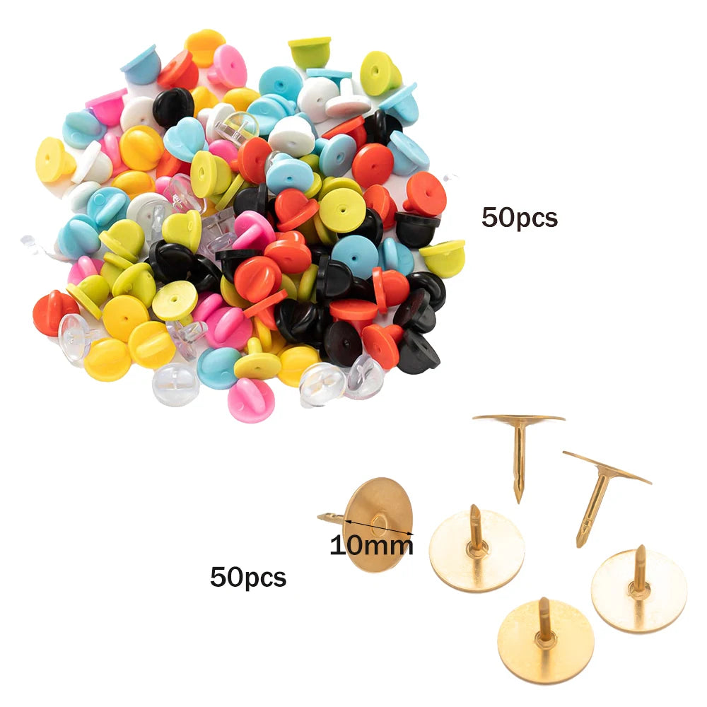 100pcs PVC Rubber Pin