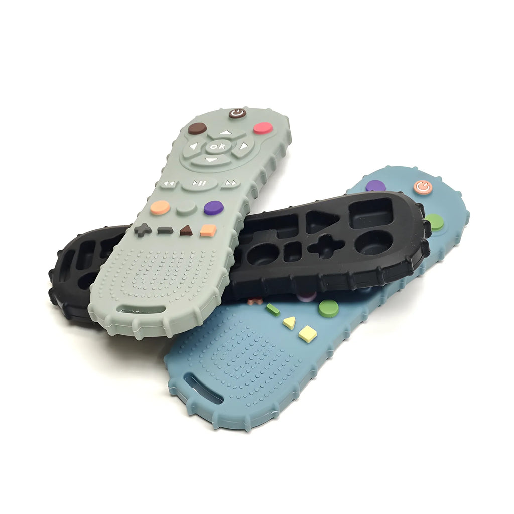 1/3PCS Baby Remote Control Silicone Teether