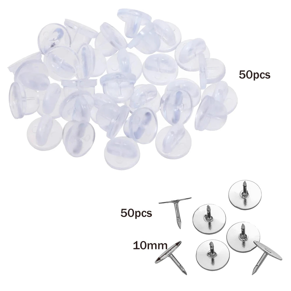 100pcs PVC Rubber Pin