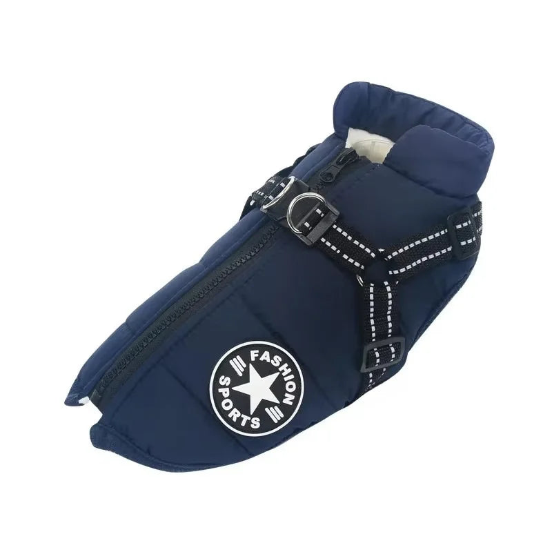 Large Pet Dog Jacket With Harness