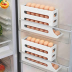 4 Tiers Egg Holder, Automatic Egg Rolling Rack, 30 Eggs Storage Rack