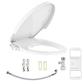 Bidet Toilet Seat, Premium Non-Electric Round Bidet Toilet Seats with Dual Nozzle
