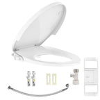 Bidet Toilet Seat, Premium Non-Electric Round Bidet Toilet Seats with Dual Nozzle