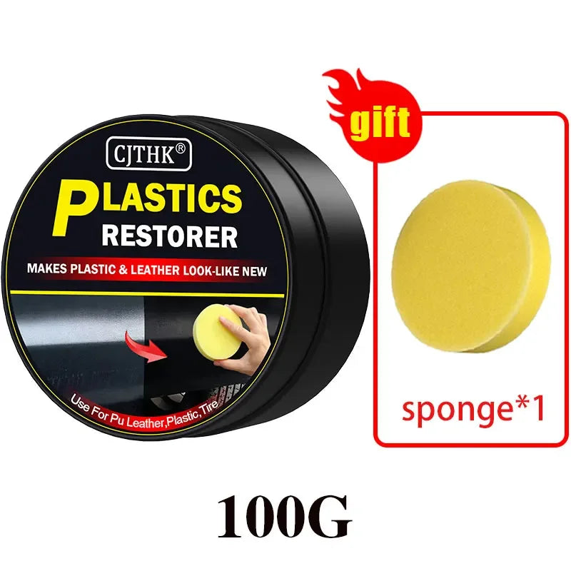 Back‑to‑Black Car Plastic & Leather Restorer – Gloss Finish