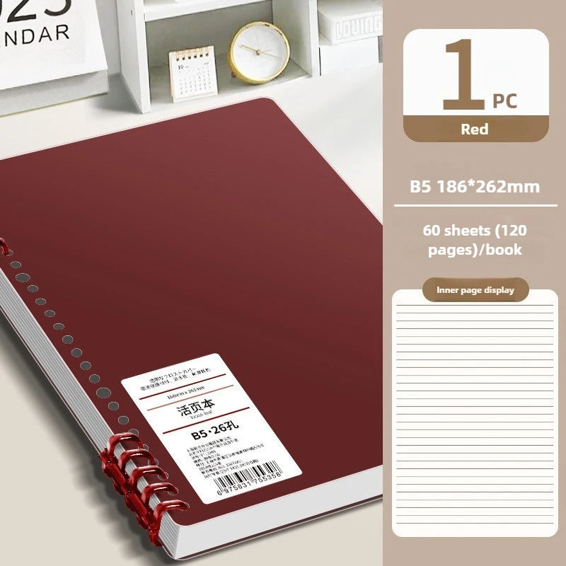 60-Sheet B5 Vintage High Aesthetic Notebook Loose