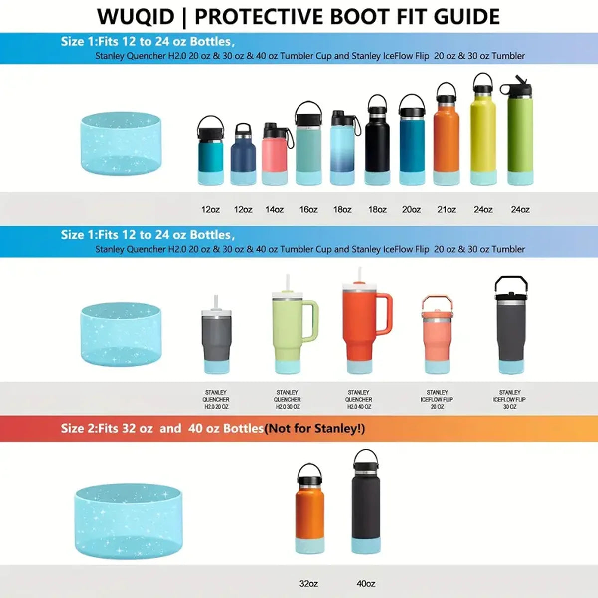 4-Pack Silicone Cup Sleeves