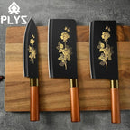 Deluxe Gold Titanium Plated Kitchen Knives