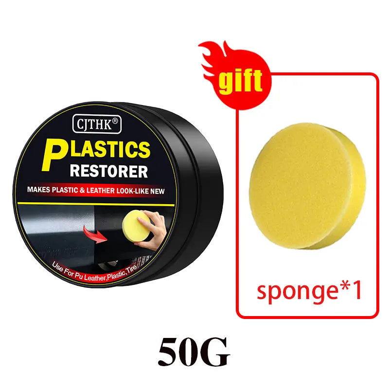 Back‑to‑Black Car Plastic & Leather Restorer – Gloss Finish