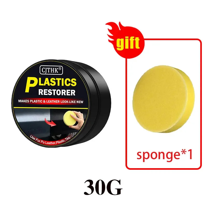 Back‑to‑Black Car Plastic & Leather Restorer – Gloss Finish