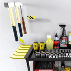 Heavy‑Duty 4‑Layer Power Tool Organizer with Hooks