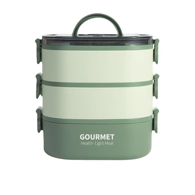 3‑Layer Bento Box Lunch Container – Stackable & Leak‑Proof