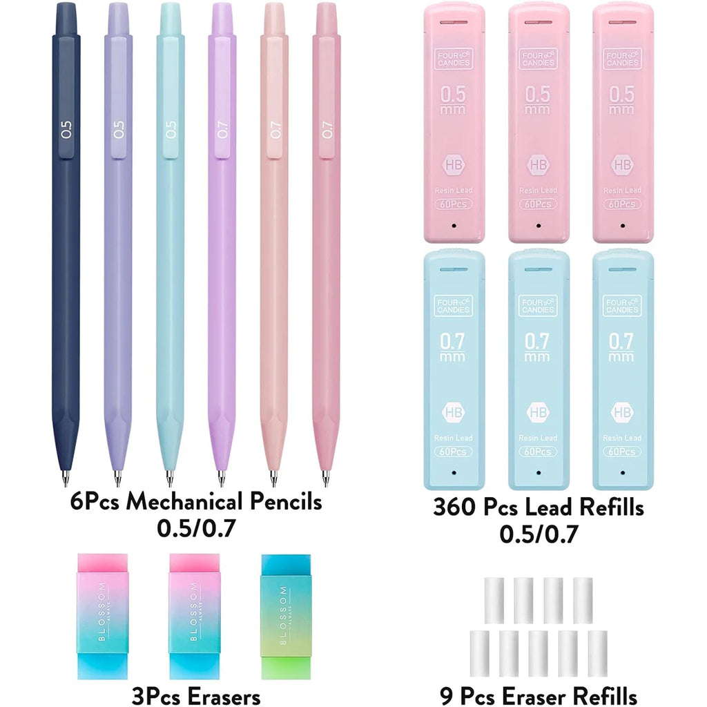 Pastel Mechanical Pencil - Set of 6