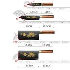 Deluxe Gold Titanium Plated Kitchen Knives