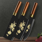 Deluxe Gold Titanium Plated Kitchen Knives