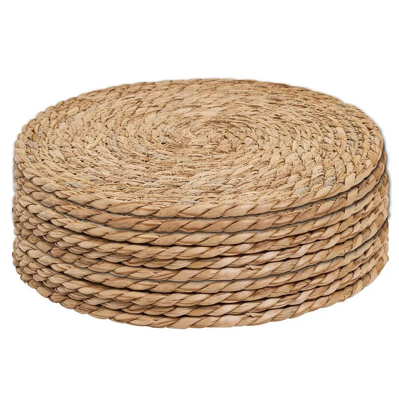Natural Rattan Round Pot Mats – Handwoven Heat Insulation