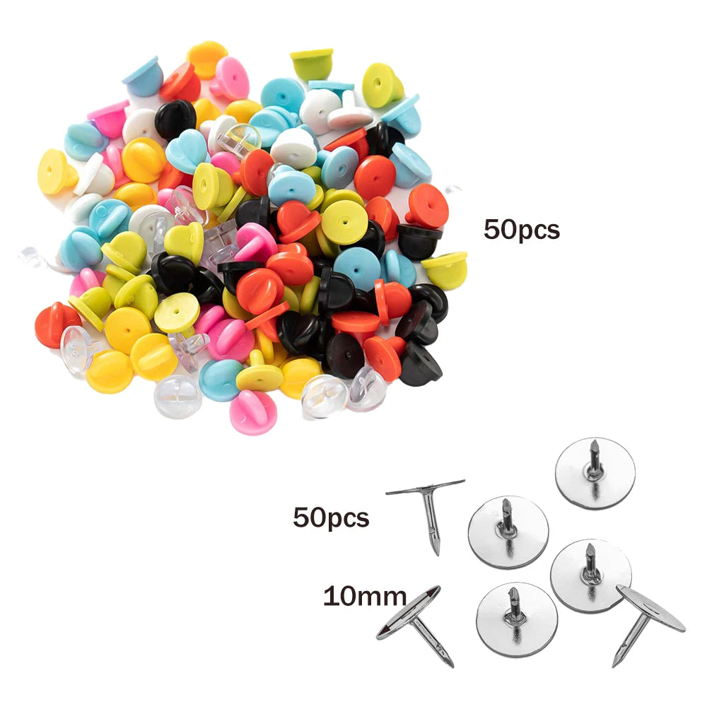 100pcs PVC Rubber Pin