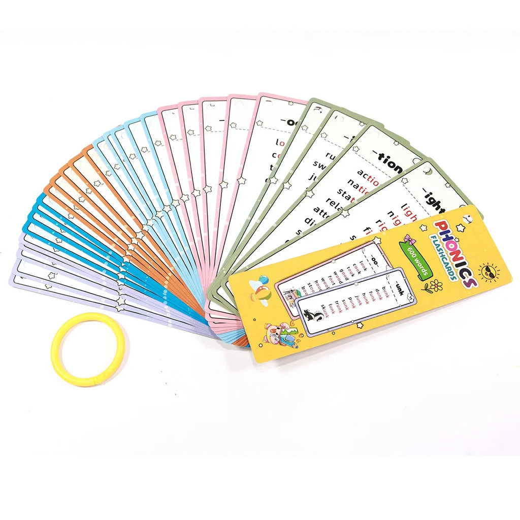31 Sheet Flash Card Set w/600 Words or Natural Phonics
