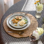 Natural Rattan Round Pot Mats – Handwoven Heat Insulation