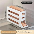 4 Tiers Egg Holder, Automatic Egg Rolling Rack, 30 Eggs Storage Rack