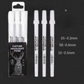 3PCS White Gelly Roll Gel Pens
