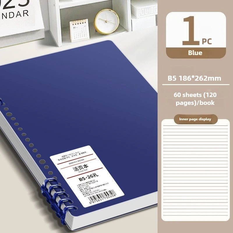 60-Sheet B5 Vintage High Aesthetic Notebook Loose