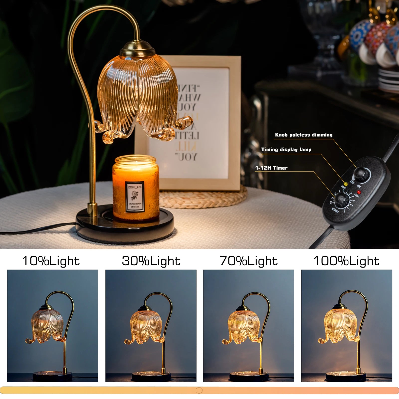 Tulip Warm Candle Lamp