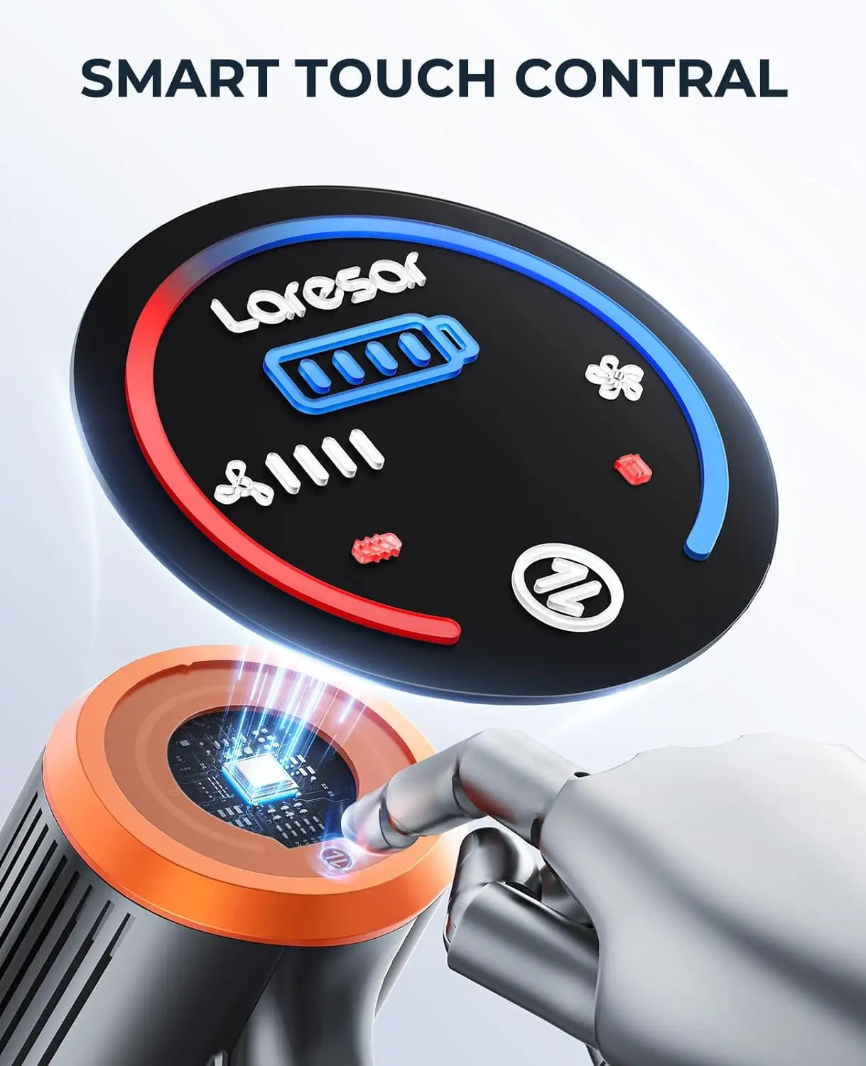 Laresar Elite 8 Cordless Vacuum Cleaner Handheld  with 450W  Detachable Battery